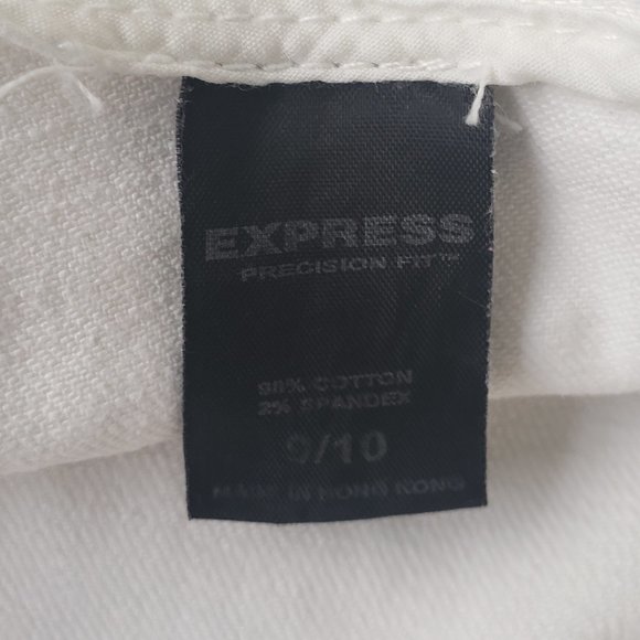 Y2K Express White Washed Button Fly Denim Skirt - Picture 11 of 11